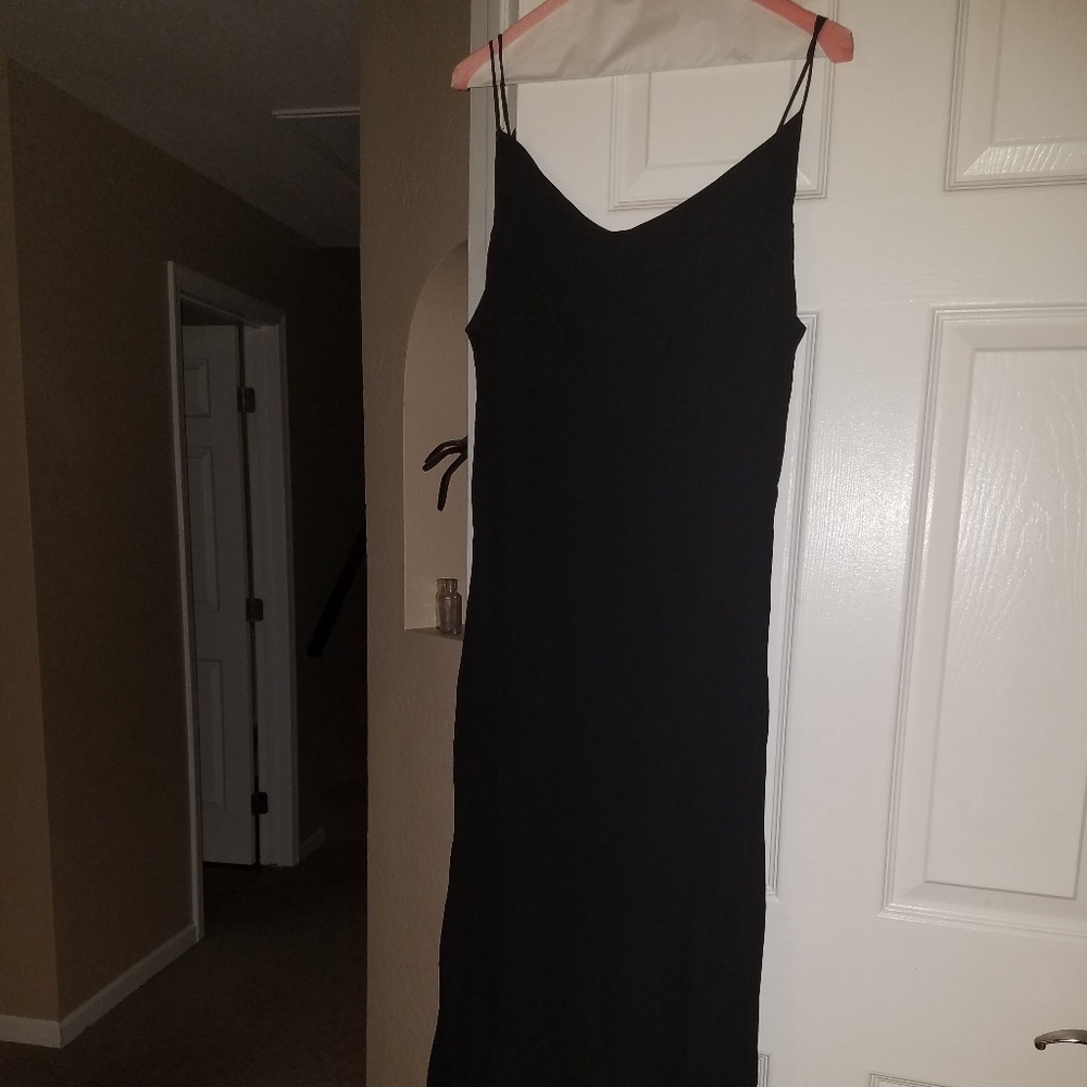 Black Sheath Formal Dress with Cover-up